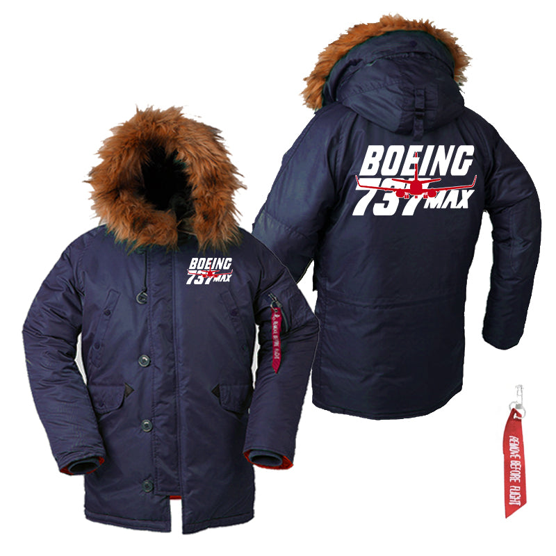 Amazing 737 Max Designed Parka Bomber Jackets