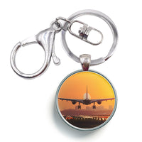 Thumbnail for Amazing Airbus A330 Landing at Sunset Designed Circle Key Chains