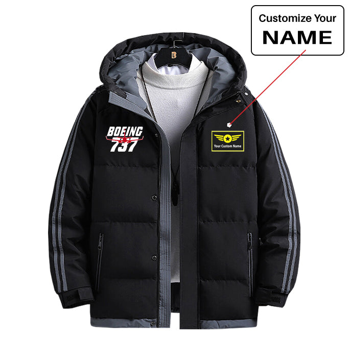 Amazing Boeing 737 Designed Thick Fashion Jackets