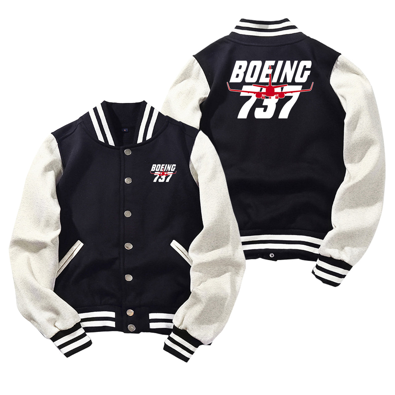 Amazing Boeing 737 Designed Baseball Style Jackets