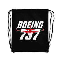 Thumbnail for Amazing Boeing 737 Designed Drawstring Bags