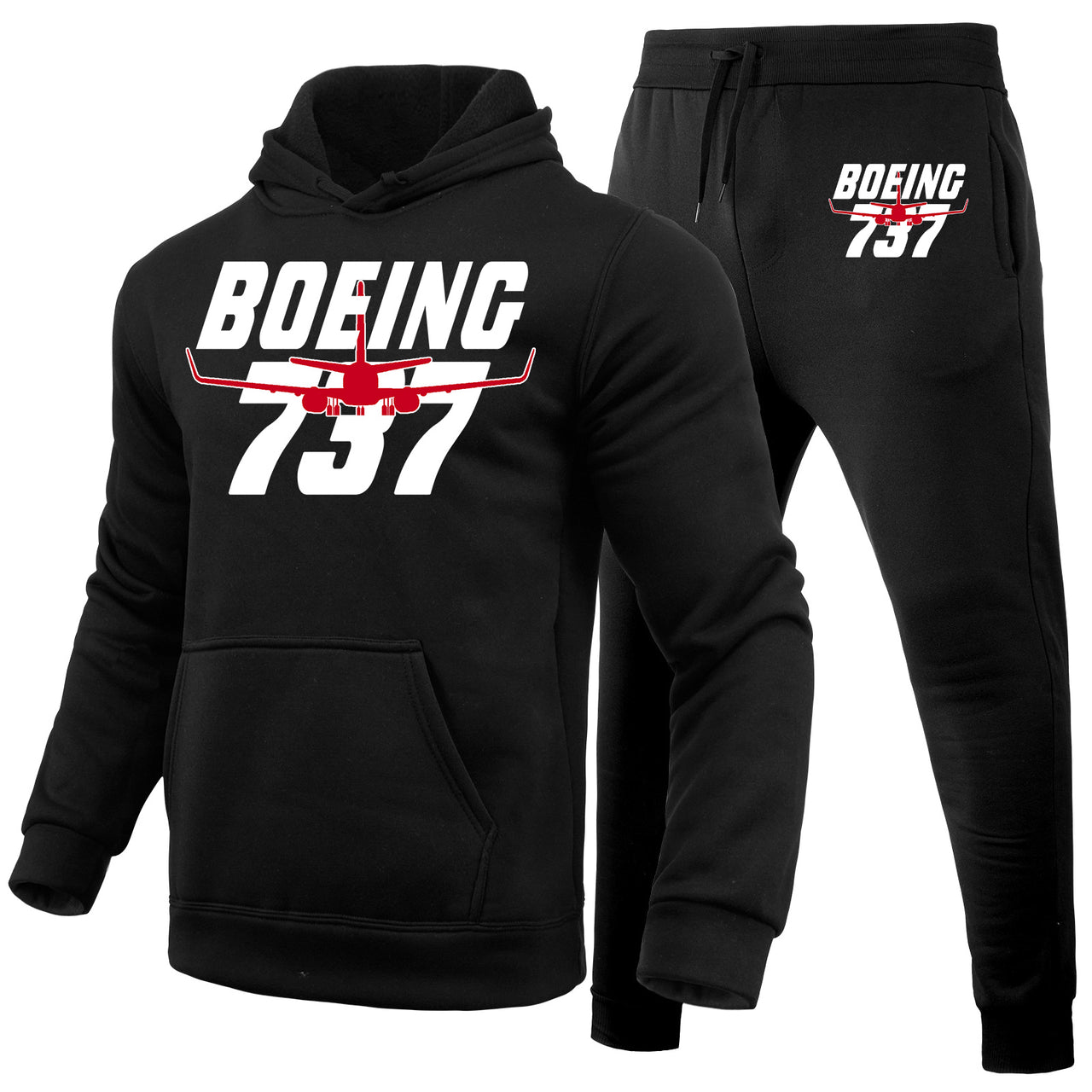 Amazing Boeing 737 Designed Hoodies & Sweatpants Set