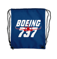 Thumbnail for Amazing Boeing 737 Designed Drawstring Bags