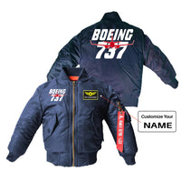 Thumbnail for Amazing Boeing 737 Designed Children Bomber Jackets