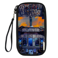 Thumbnail for Amazing Boeing 737 Cockpit Designed Travel Cases & Wallets
