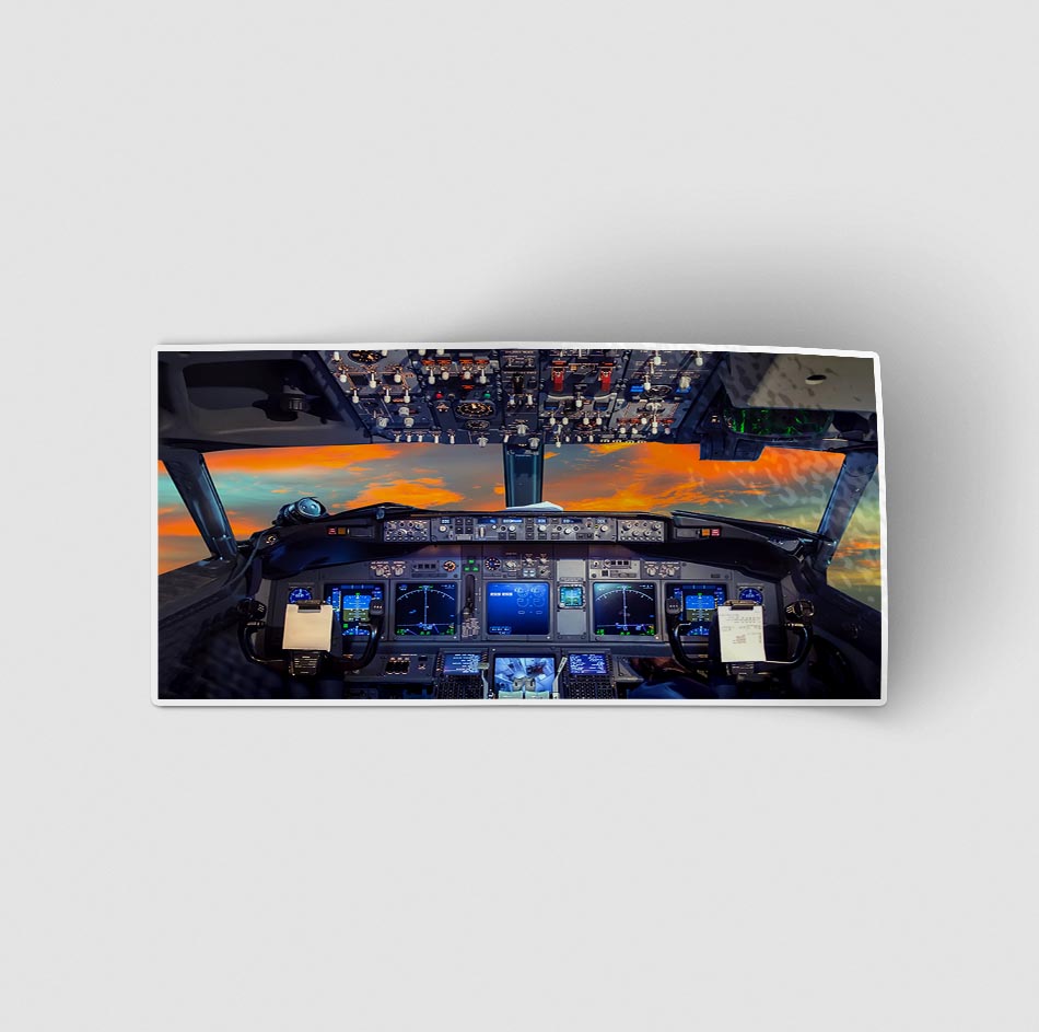 Amazing Boeing 737 Cockpit Designed Stickers