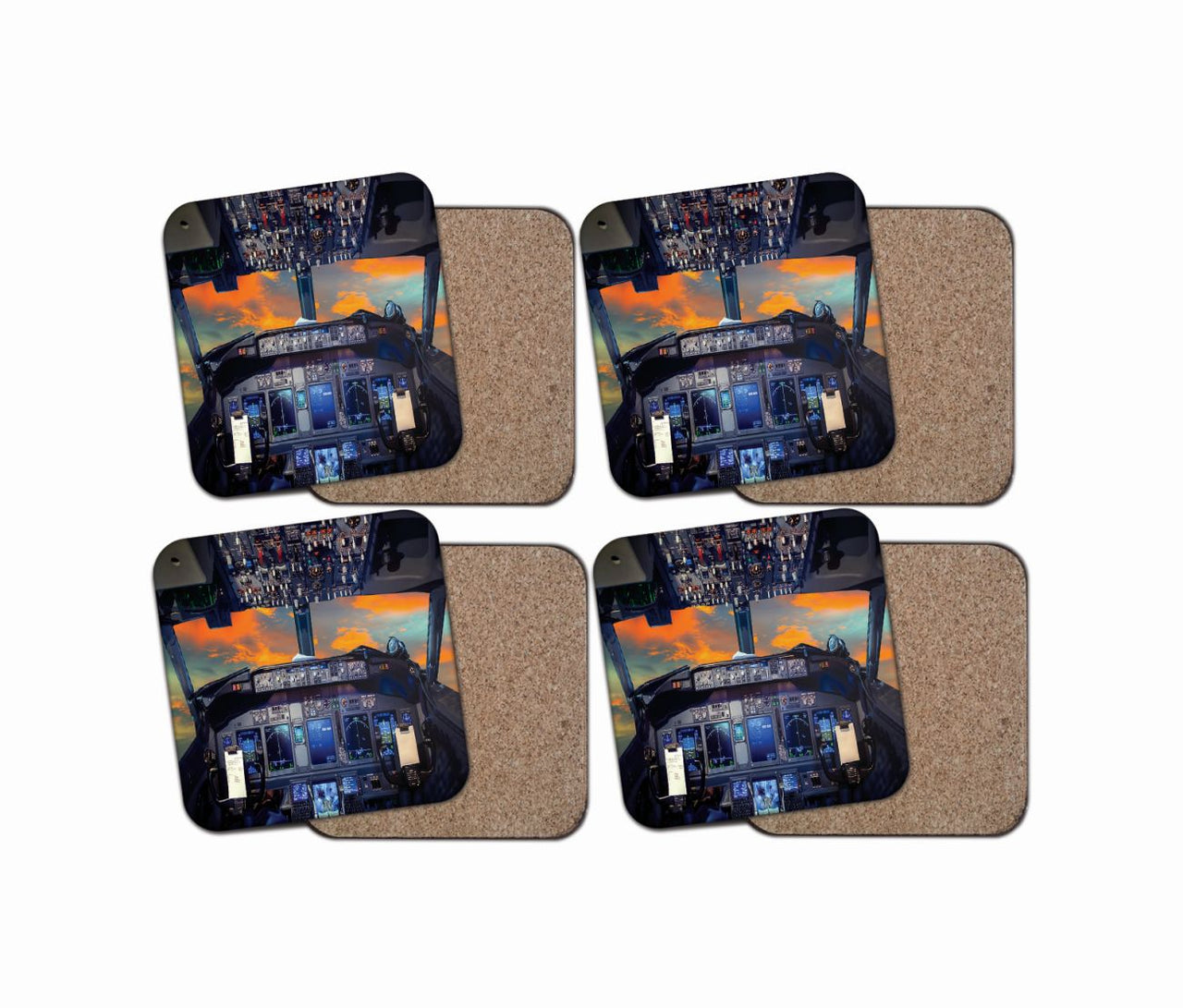 Amazing Boeing 737 Cockpit Designed Coasters