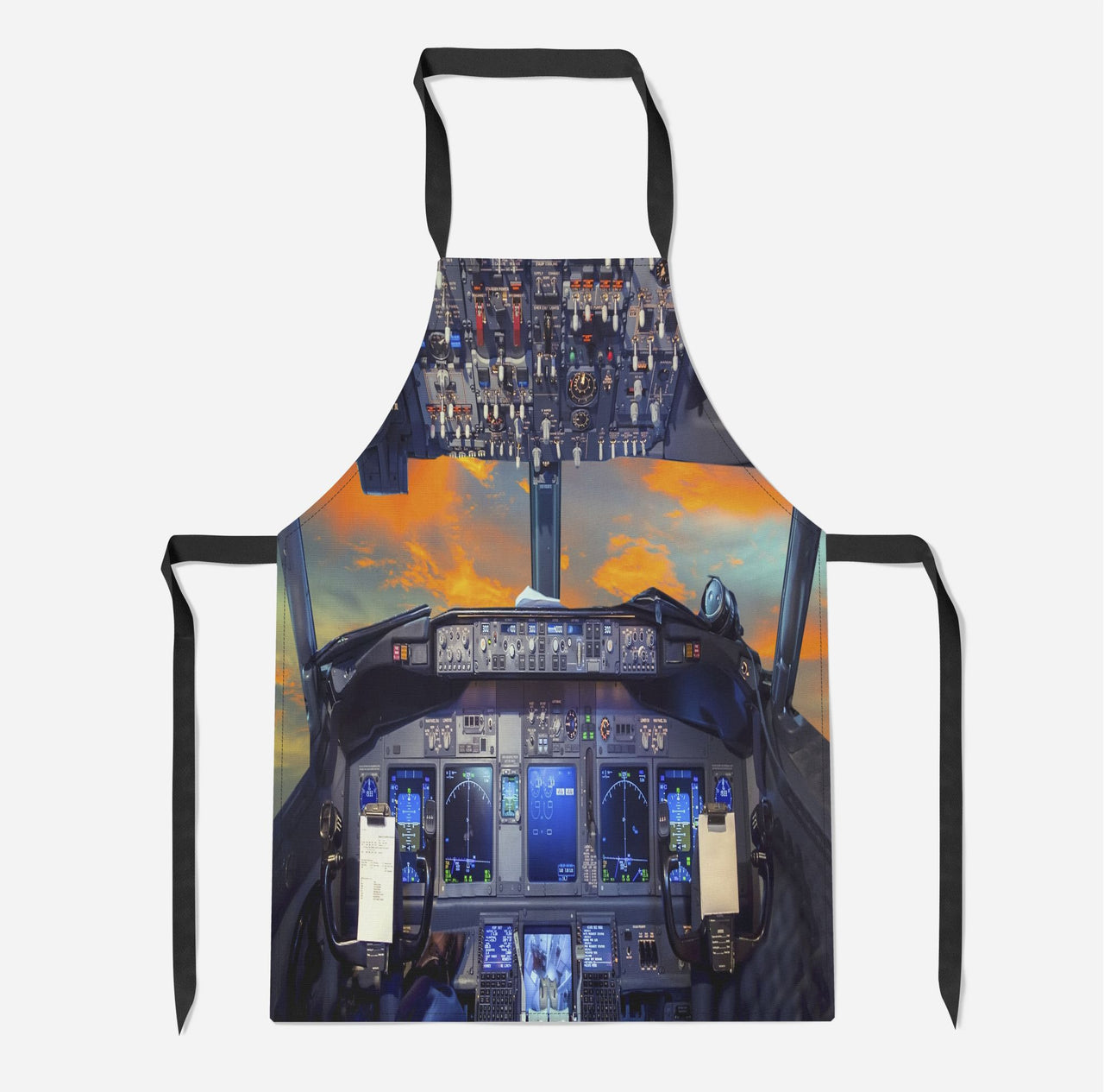Amazing Boeing 737 Cockpit Designed Kitchen Aprons