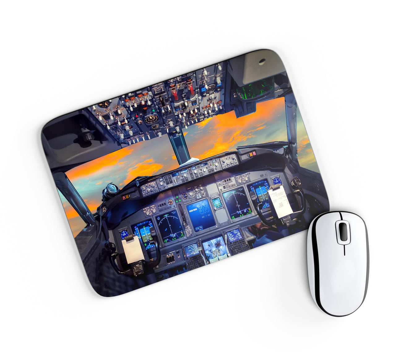 Amazing Boeing 737 Cockpit Designed Mouse Pads