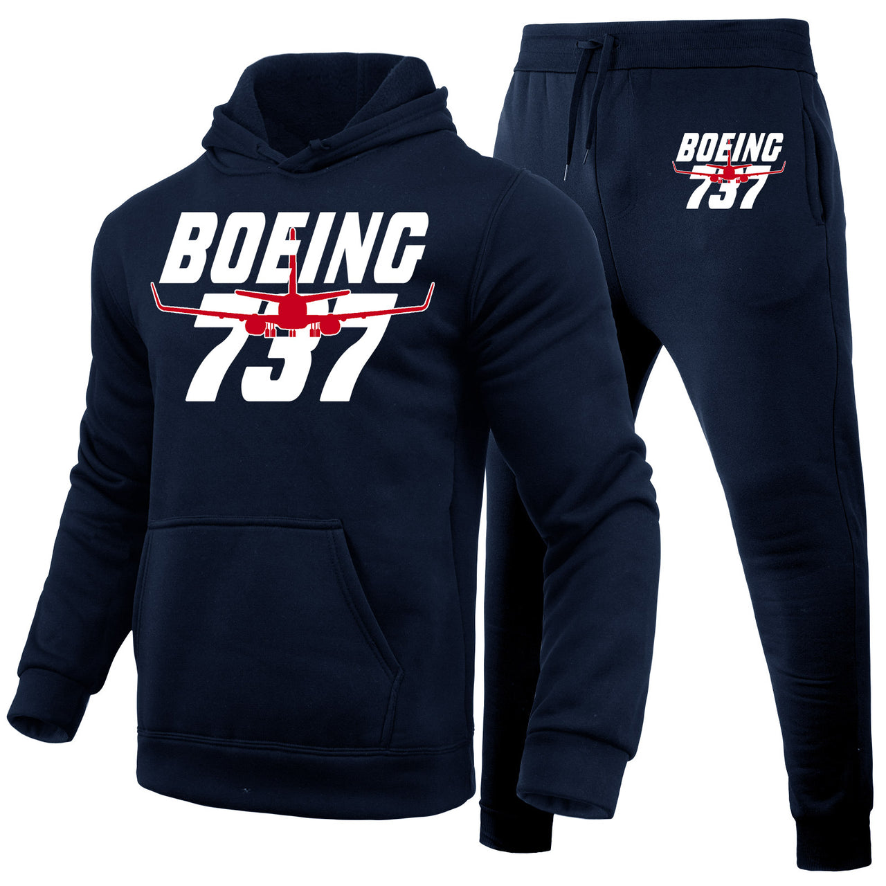 Amazing Boeing 737 Designed Hoodies & Sweatpants Set