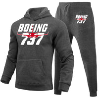 Thumbnail for Amazing Boeing 737 Designed Hoodies & Sweatpants Set