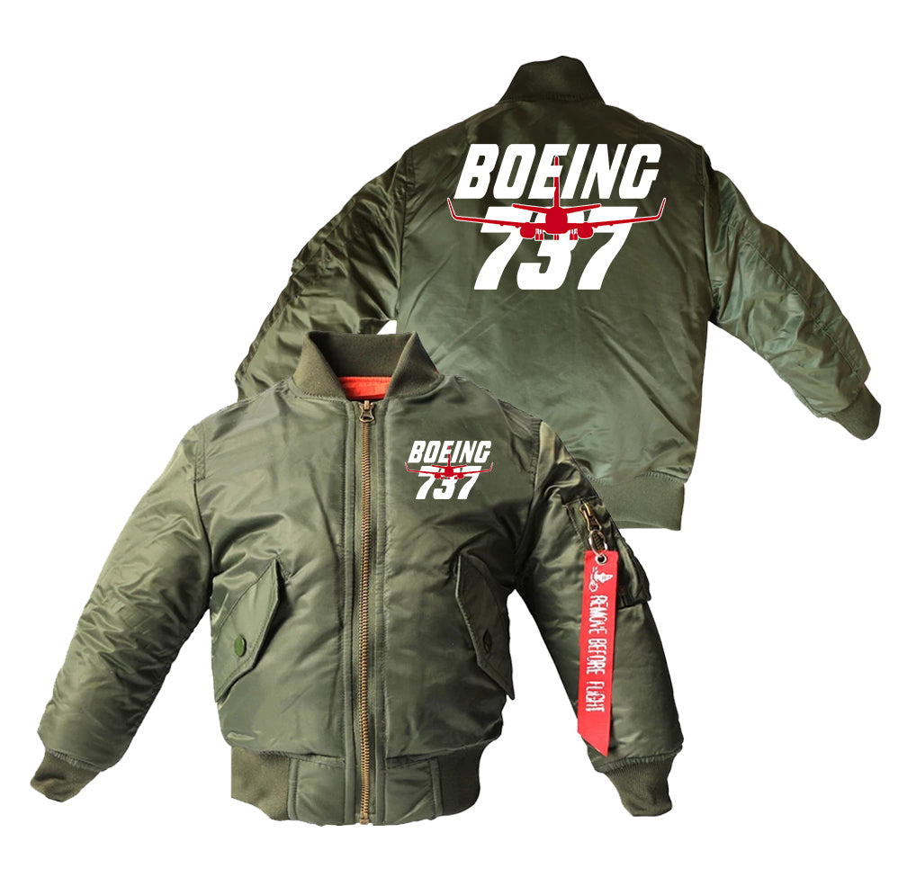 Amazing Boeing 737 Designed Children Bomber Jackets