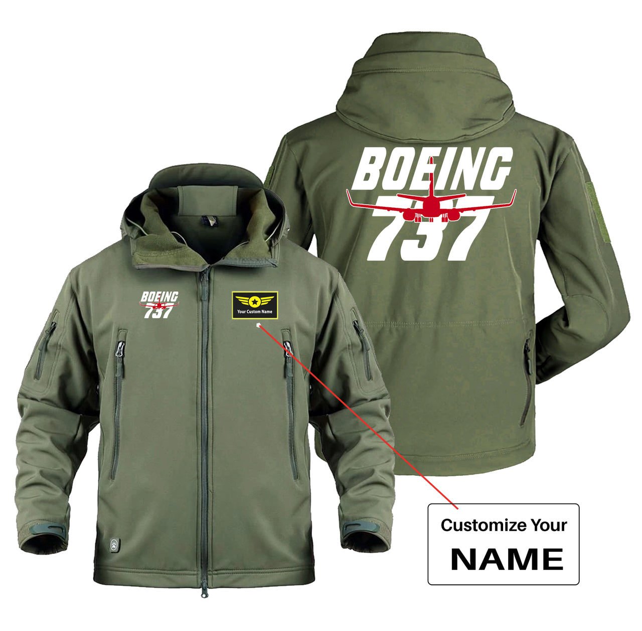 Amazing Boeing 737 Designed Military Jackets (Customizable)