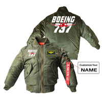 Thumbnail for Amazing Boeing 737 Designed Children Bomber Jackets