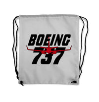 Thumbnail for Amazing Boeing 737 Designed Drawstring Bags