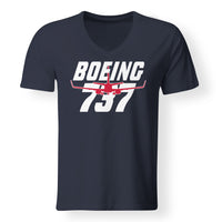 Thumbnail for Amazing Boeing 737 Designed V-Neck T-Shirts