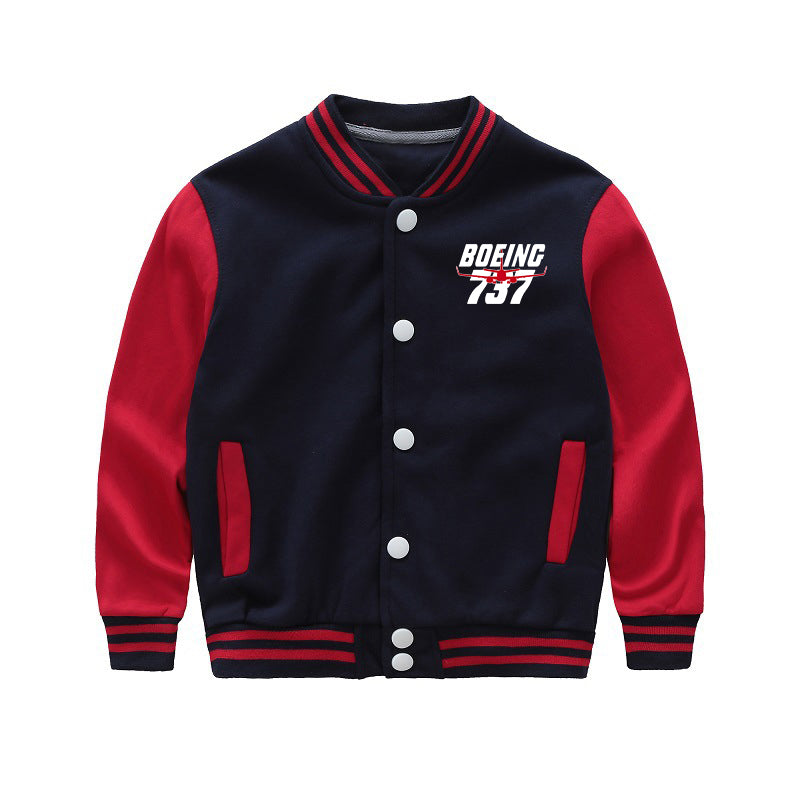 Amazing Boeing 737 Designed "CHILDREN" Baseball Jackets