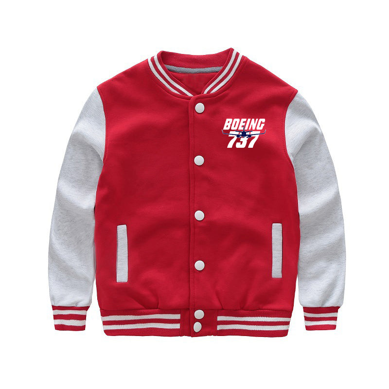 Amazing Boeing 737 Designed "CHILDREN" Baseball Jackets
