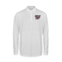 Thumbnail for Amazing Boeing 737 Designed Long Sleeve Polo T-Shirts