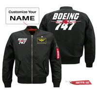 Thumbnail for Amazing Boeing 747 Designed Pilot Jackets (Customizable)