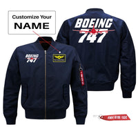 Thumbnail for Amazing Boeing 747 Designed Pilot Jackets (Customizable)