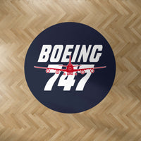 Thumbnail for Amazing Boeing 747 Designed Carpet & Floor Mats (Round)