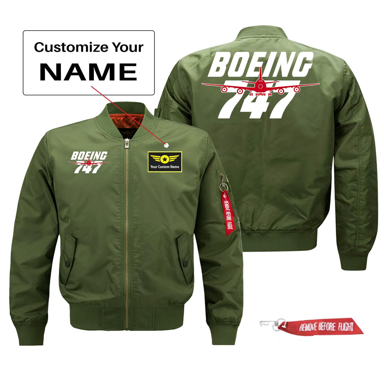 Amazing Boeing 747 Designed Pilot Jackets (Customizable)