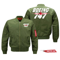 Thumbnail for Amazing Boeing 747 Designed Pilot Jackets (Customizable)