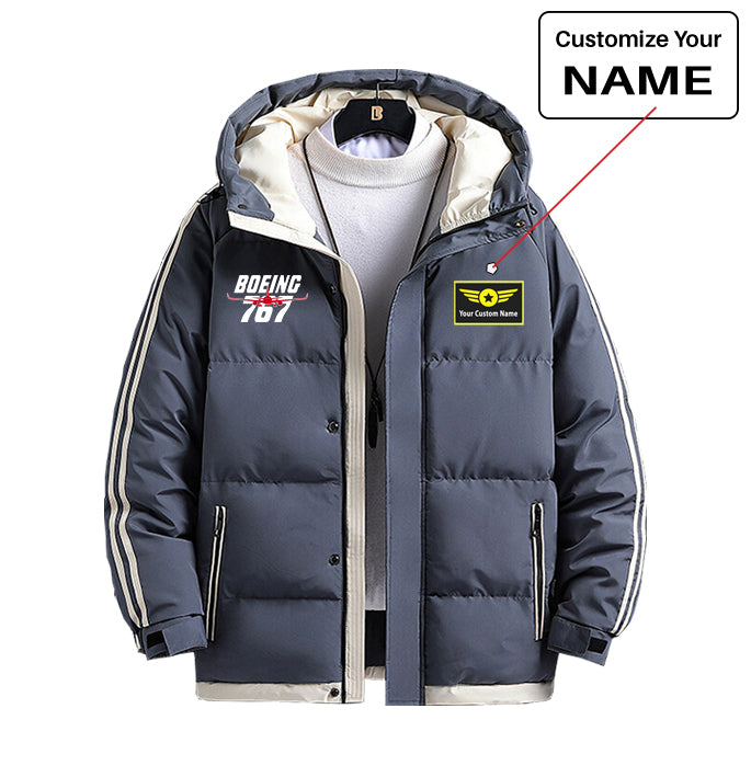 Amazing Boeing 767 Designed Thick Fashion Jackets