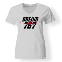 Thumbnail for Amazing Boeing 767 Designed V-Neck T-Shirts