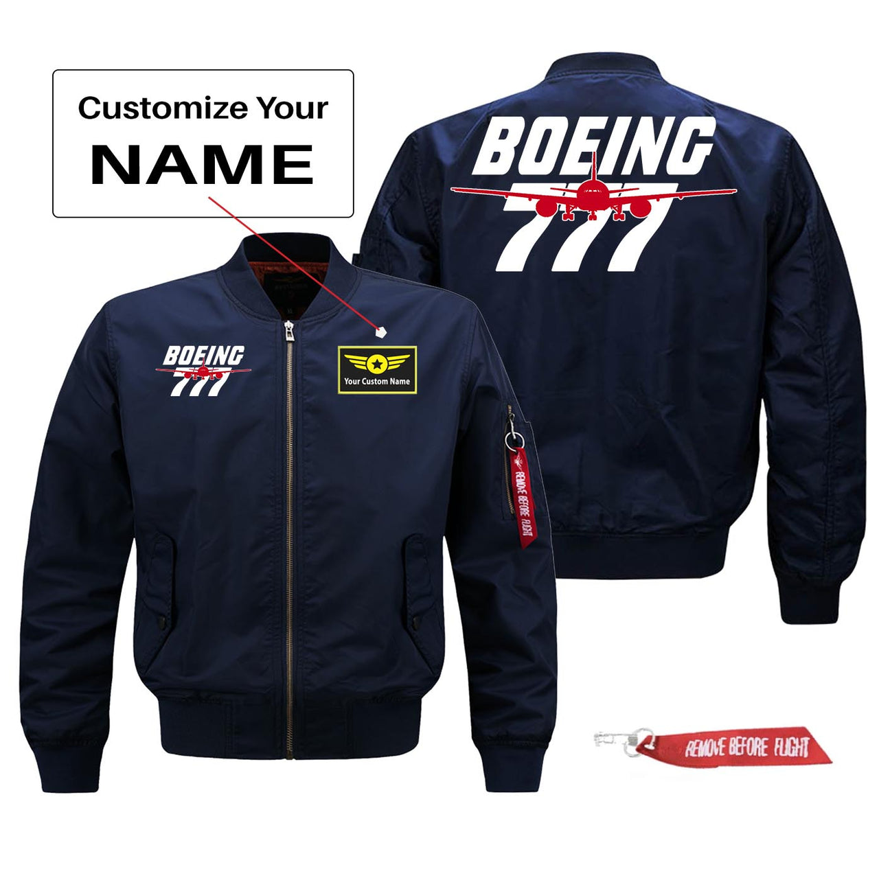 Amazing Boeing 777 Designed Pilot Jackets (Customizable)
