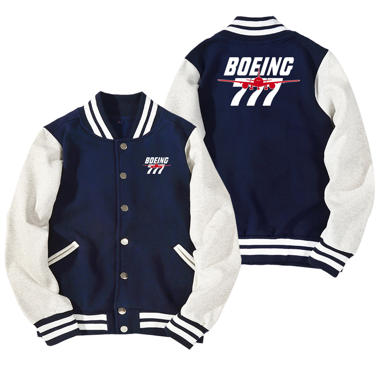 Amazing Boeing 777 Designed Baseball Style Jackets