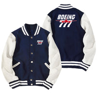 Thumbnail for Amazing Boeing 777 Designed Baseball Style Jackets