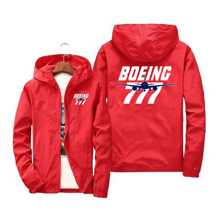 Amazing Boeing 777 Designed Windbreaker Jackets