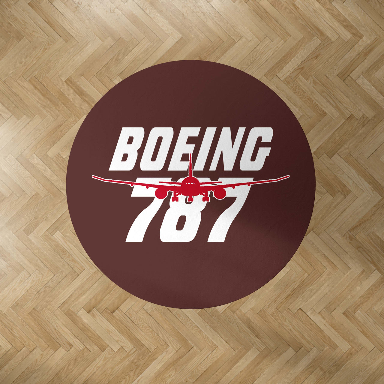 Amazing Boeing 787 Designed Carpet & Floor Mats (Round)