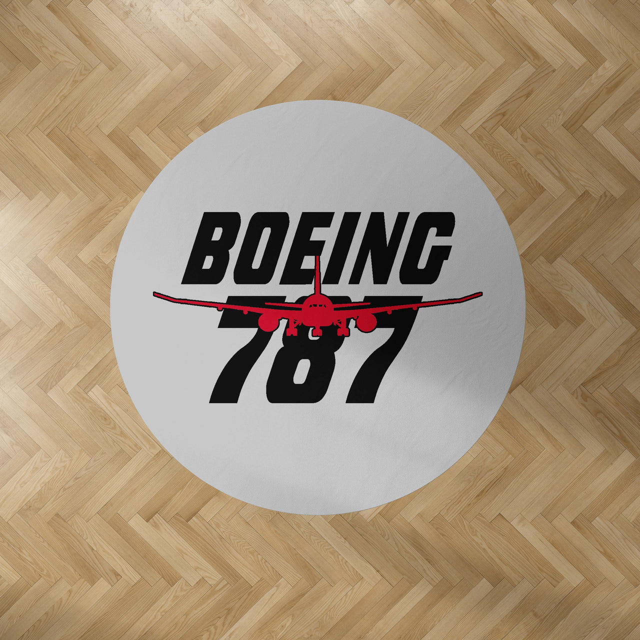 Amazing Boeing 787 Designed Carpet & Floor Mats (Round)