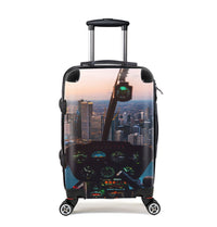 Thumbnail for Amazing City View from Helicopter Cockpit Designed Cabin Size Luggages