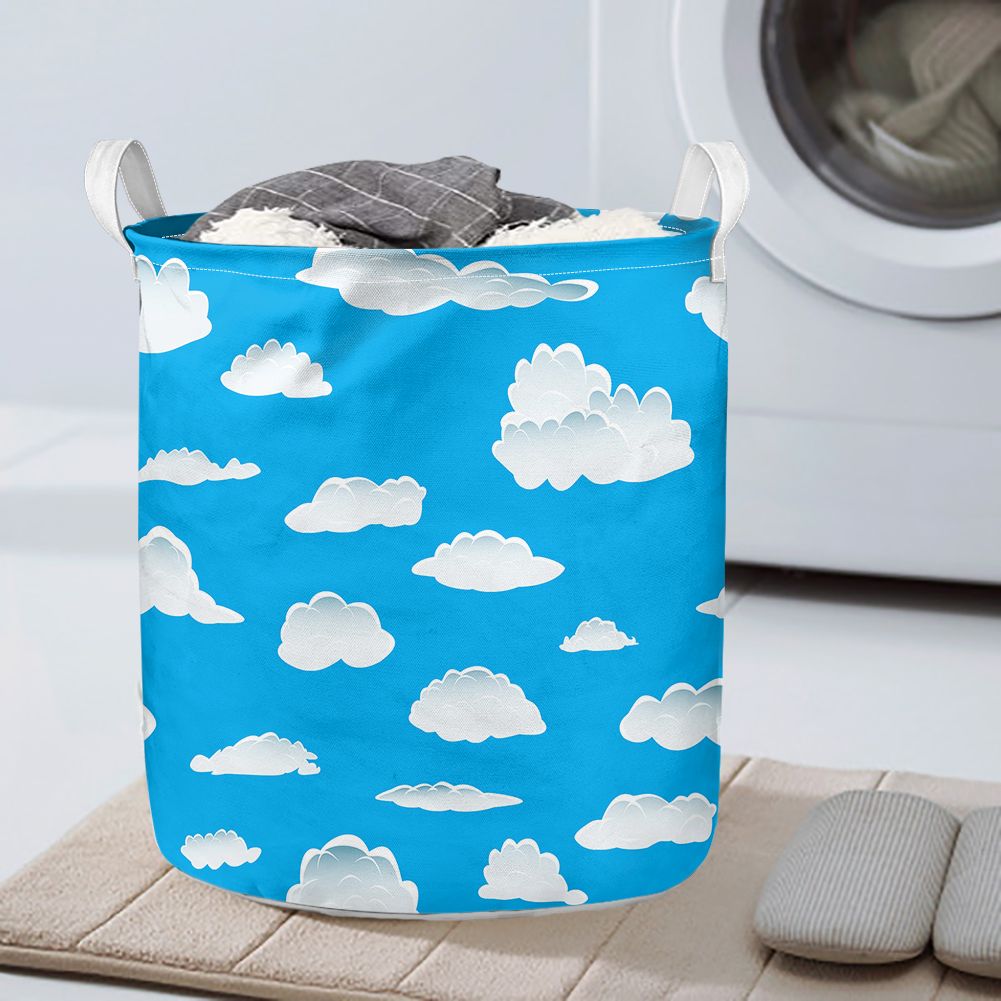 Amazing Clouds Designed Laundry Baskets