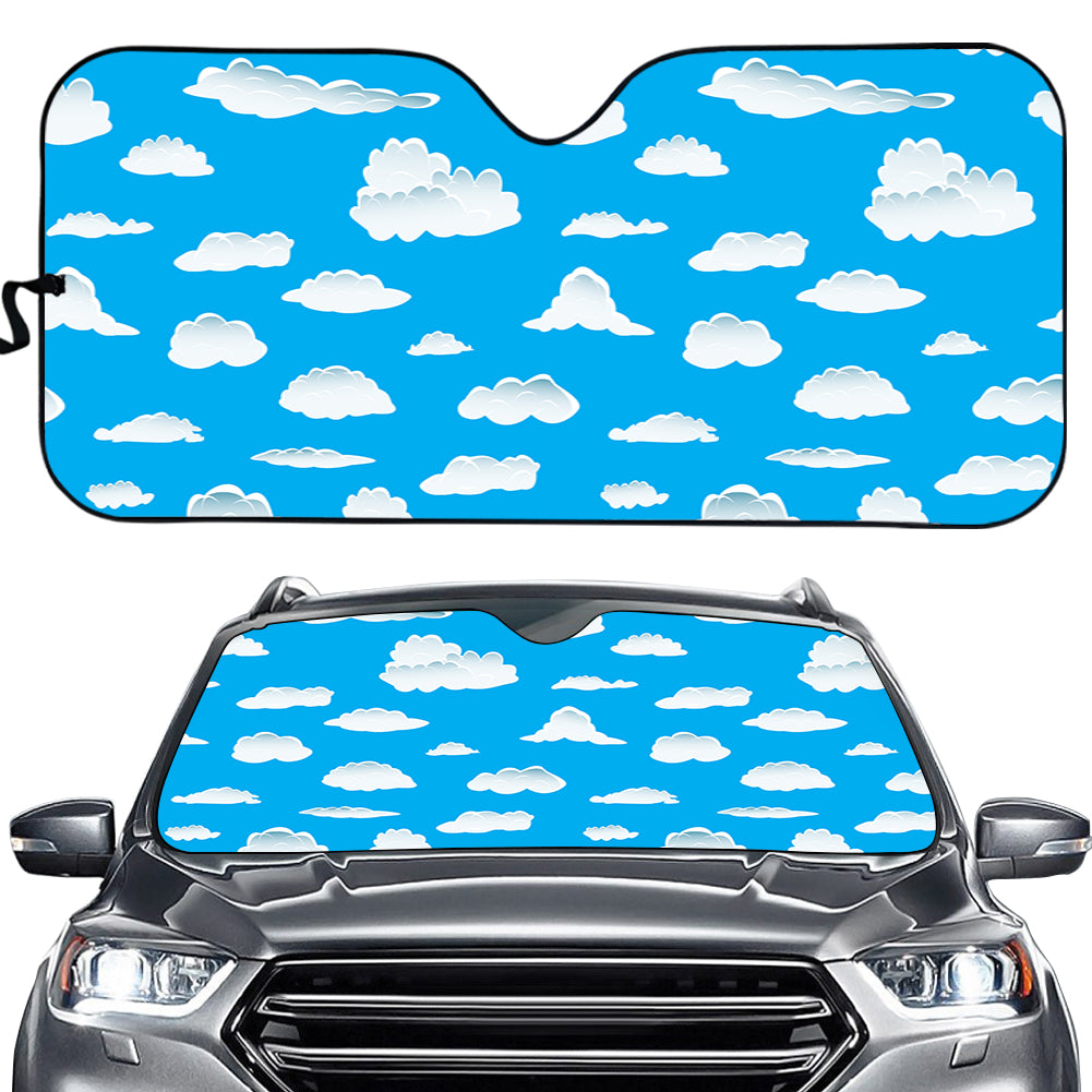 Amazing Clouds Designed Car Sun Shade