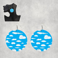 Thumbnail for Amazing Clouds Designed Wooden Drop Earrings