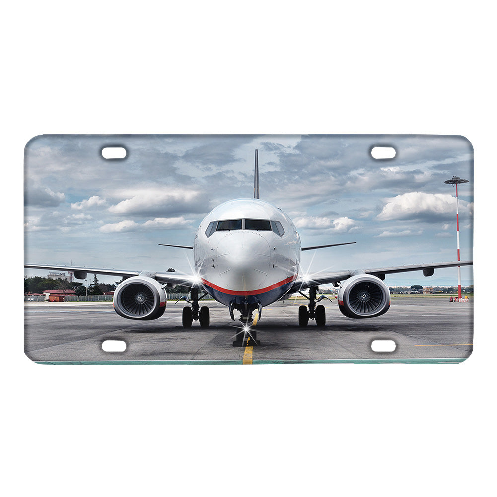 Amazing Clouds and Boeing 737 NG Designed Metal (License) Plates