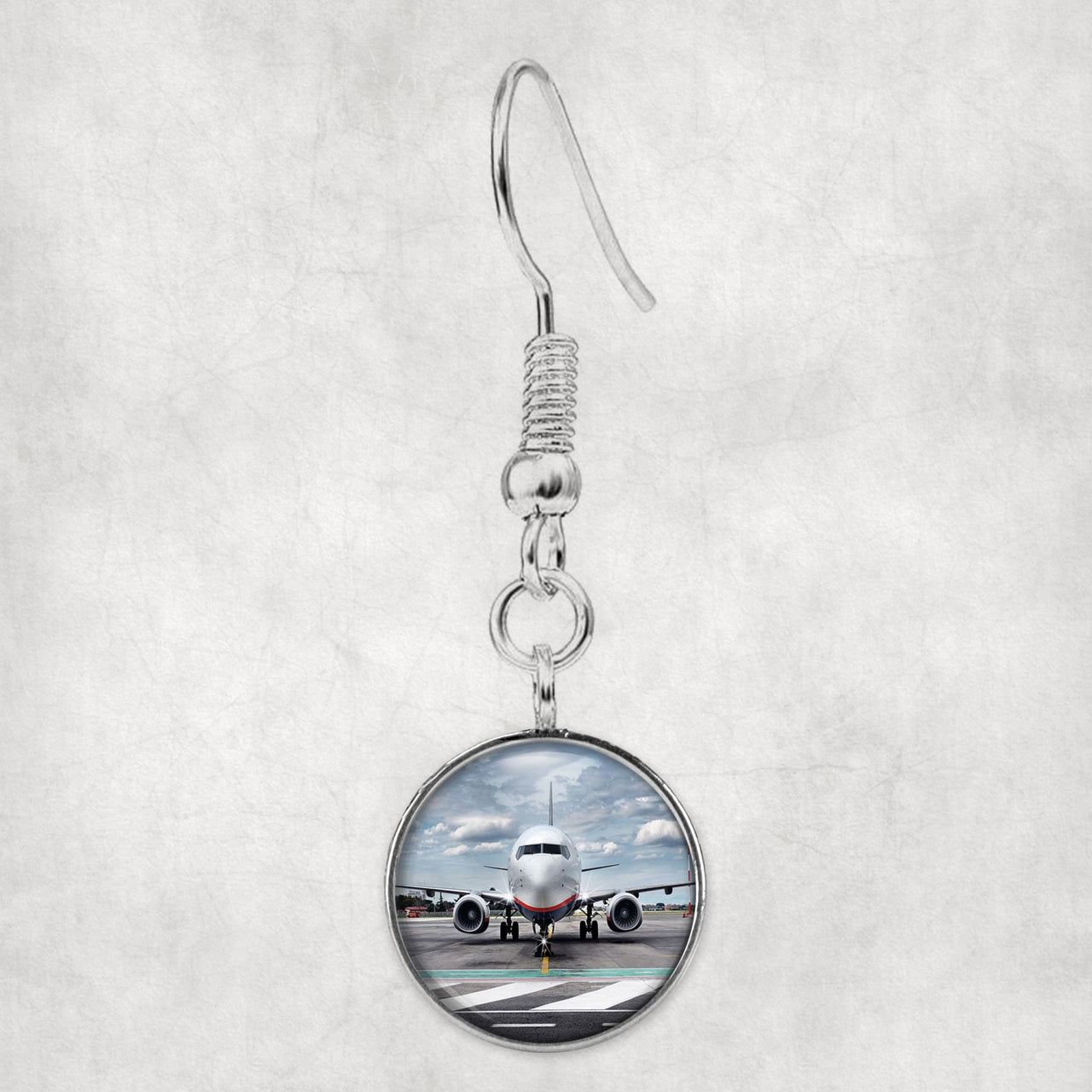 Amazing Clouds and Boeing 737 NG Designed Earrings