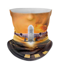 Thumbnail for Amazing Departing Aircraft Sunset & Clouds Behind Designed Full Face & Ski Masks