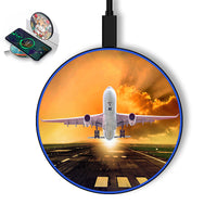 Thumbnail for Amazing Departing Aircraft Sunset & Clouds Behind Designed Wireless Chargers