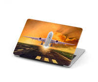 Thumbnail for Amazing Departing Aircraft Sunset & Clouds Behind Designed Macbook Cases