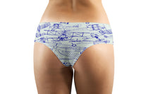 Thumbnail for Amazing Drawings of Old Aircrafts Designed Women Panties & Shorts
