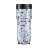 Thumbnail for Amazing Drawings of Old Aircrafts Designed Travel Mugs