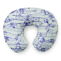Thumbnail for Amazing Drawings of Old Aircrafts Travel & Boppy Pillows