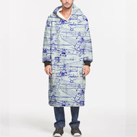 Thumbnail for Amazing Drawings of Old Aircrafts Designed Blanket Hoodies