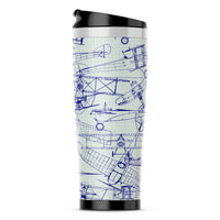 Thumbnail for Amazing Drawings of Old Aircrafts Designed Travel Mugs